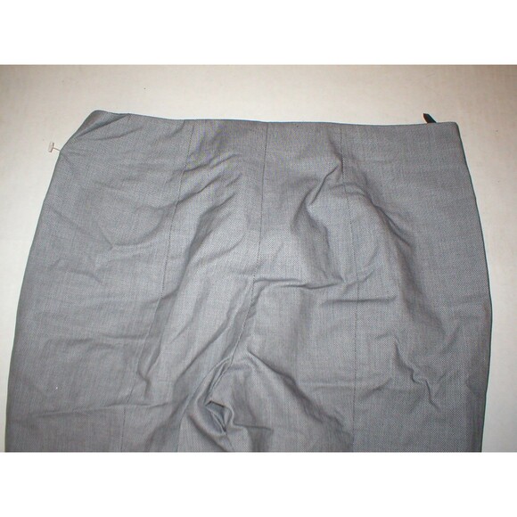 New 28 x 25 Womens Designer Prada Milano Pants 38 2 Crop Gray Black White Slacks - Picture 4 of 11